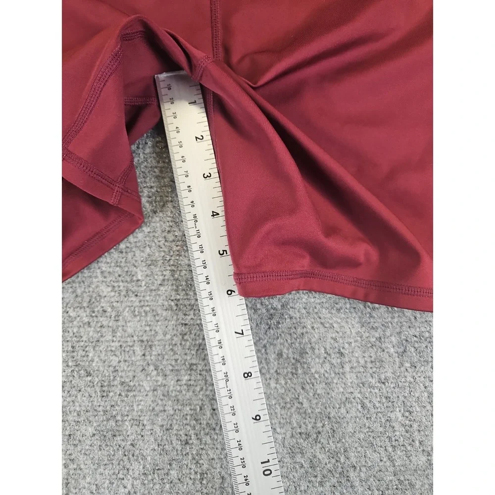 Fabletics Motion 365 Shorts Women's Size S High Waisted Burgundy 6